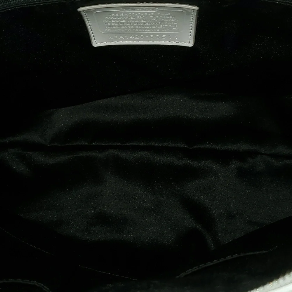 Coach sunburst yellow white stripe shoulder bag - Picture 15 of 16